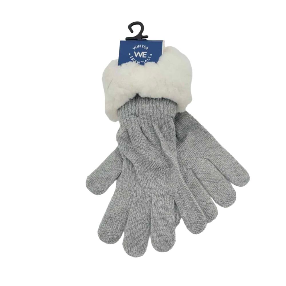 Winter Essentials Women's Gloves Gray One Size Winter Fall Warmth Cold Hands